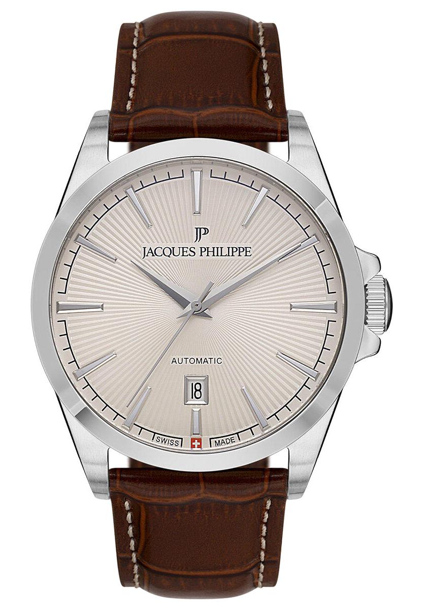 Jacques Philippe JPAGS551123 Takvimli 41 mm Kahverengi Deri Kordon Analog Erkek Kol Saati