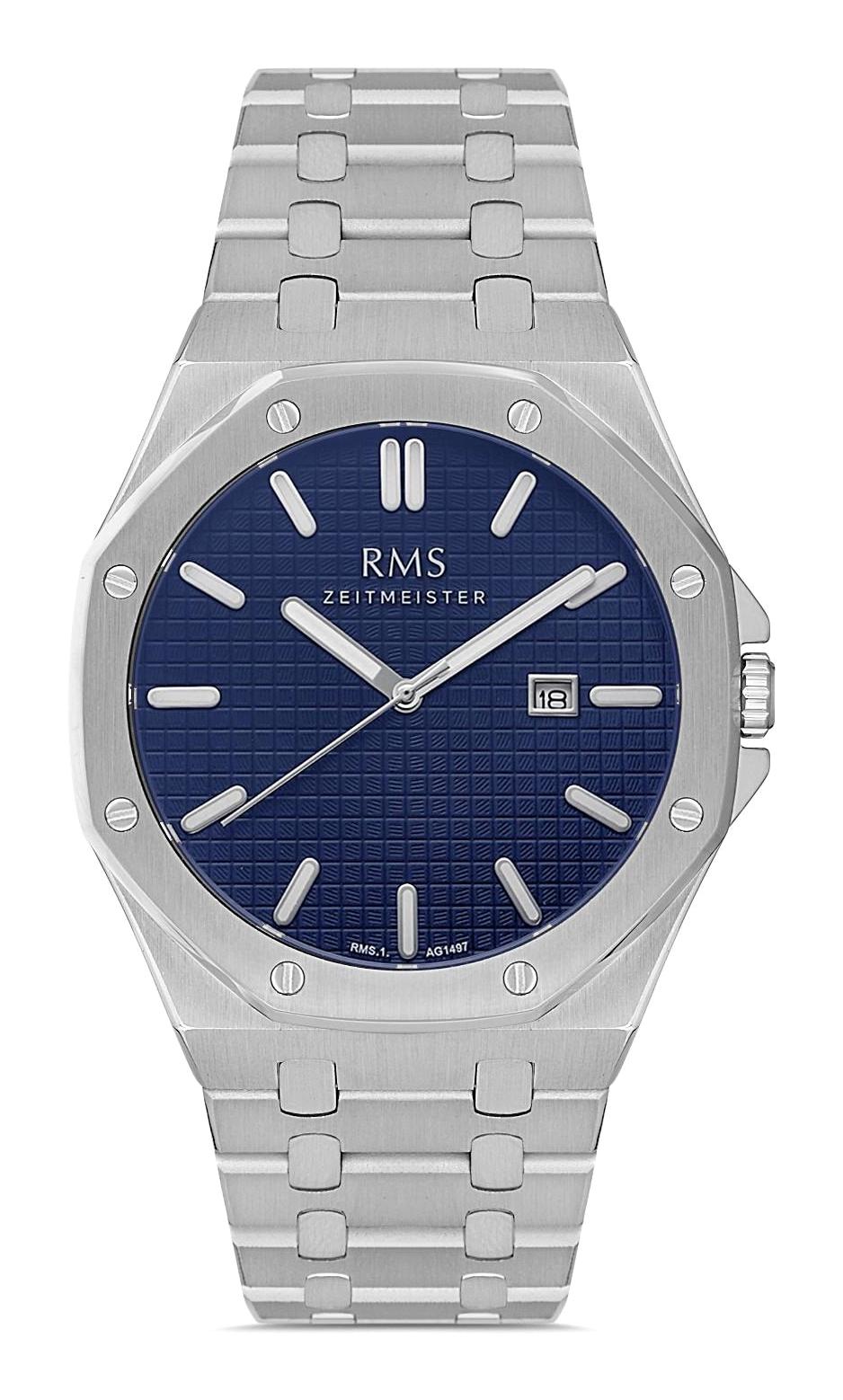 Romanson RMS.1.AG1497.03 Takvimli 42 mm Çelik Kordon Analog Erkek Kol Saati