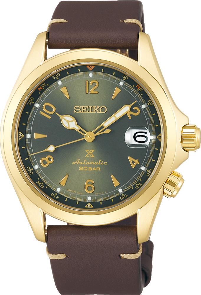 Seiko SPB210J Takvimli 39 mm Kahverengi Deri Kordon Analog Erkek Kol Saati