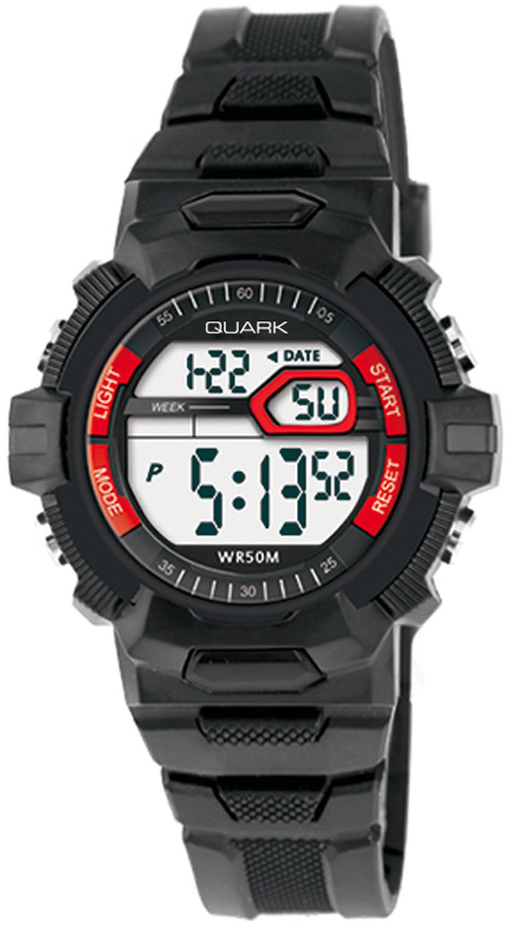 Quark QU-215L-1 Takvimli 42 mm Beyaz Silikon Kordon Analog Kol Saati