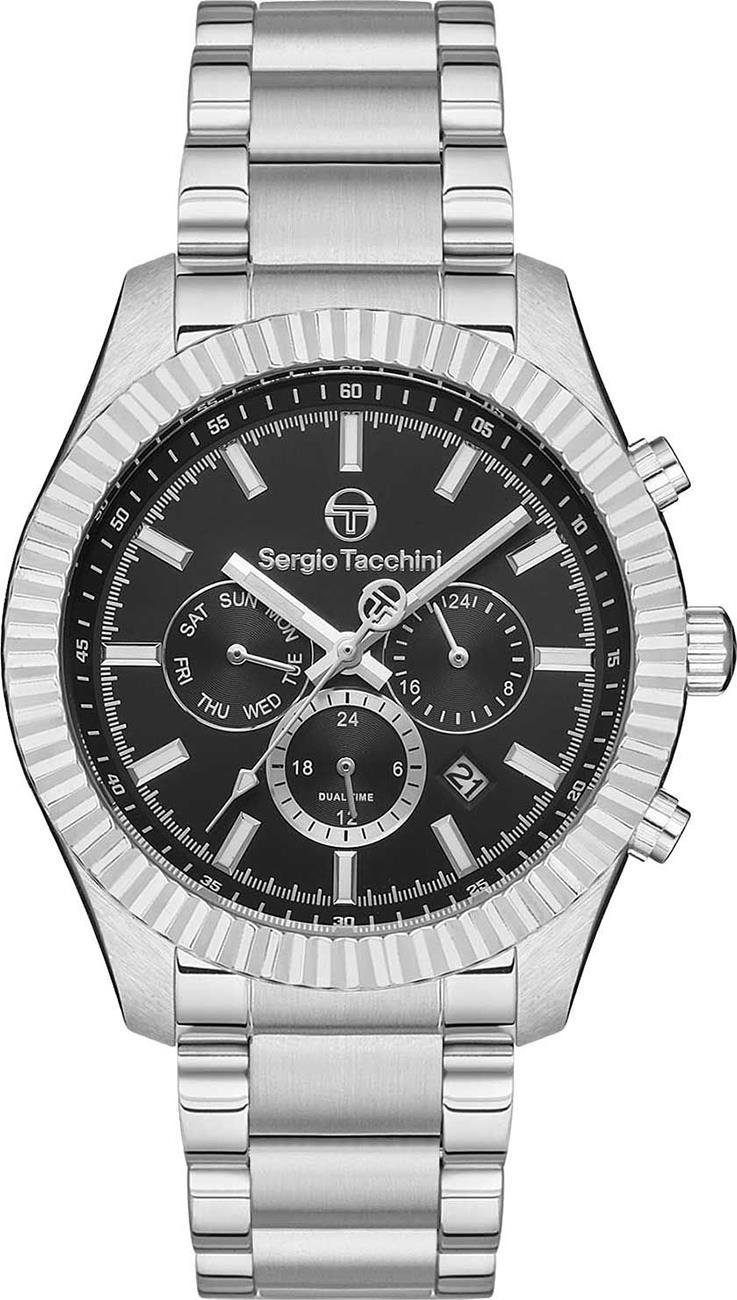 Sergio Tacchini ST.1.10185.1 Takvimli 42 mm Çelik Kordon Analog Kol Saati