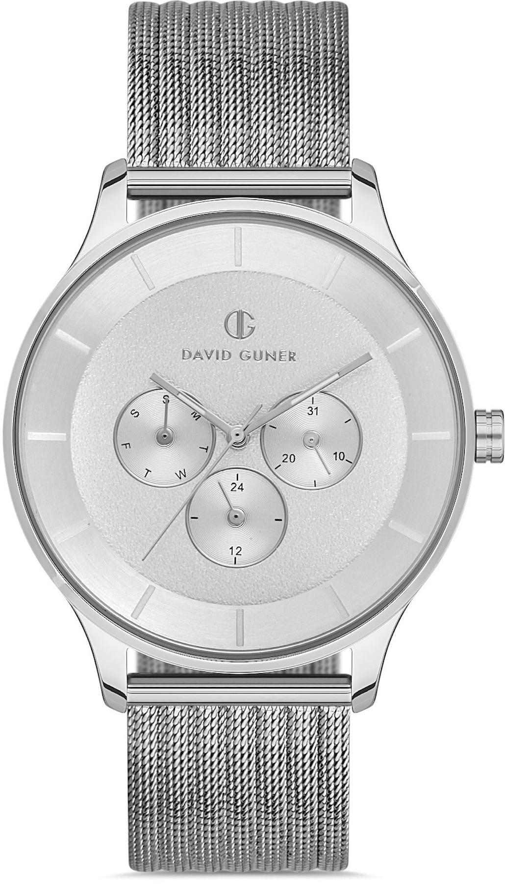 David Guner DG-8246GC-A1 Takvimli 42 mm Metal Kordon Analog Kol Saati