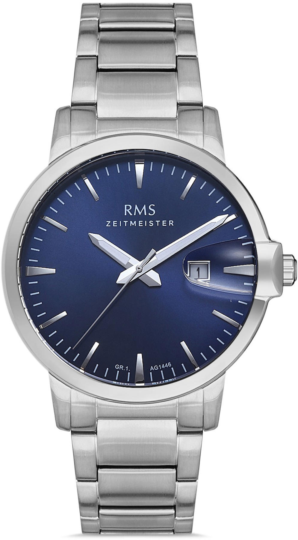Romanson GR.1.AG1446.03 Takvimli 42 mm Çelik Kordon Analog Kol Saati