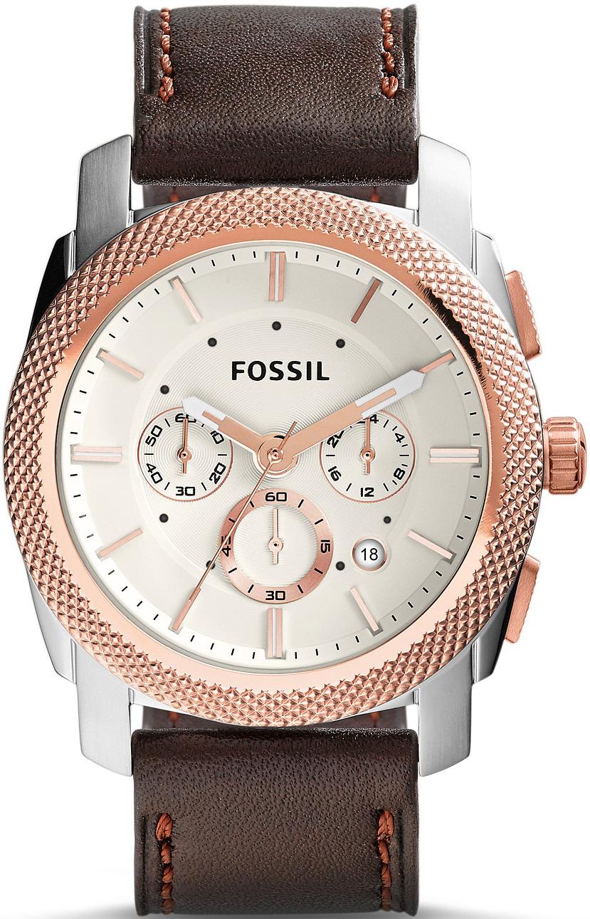 Fossil FS5040 Takvimli 41 mm Kahverengi Deri Kordon Analog Kol Saati