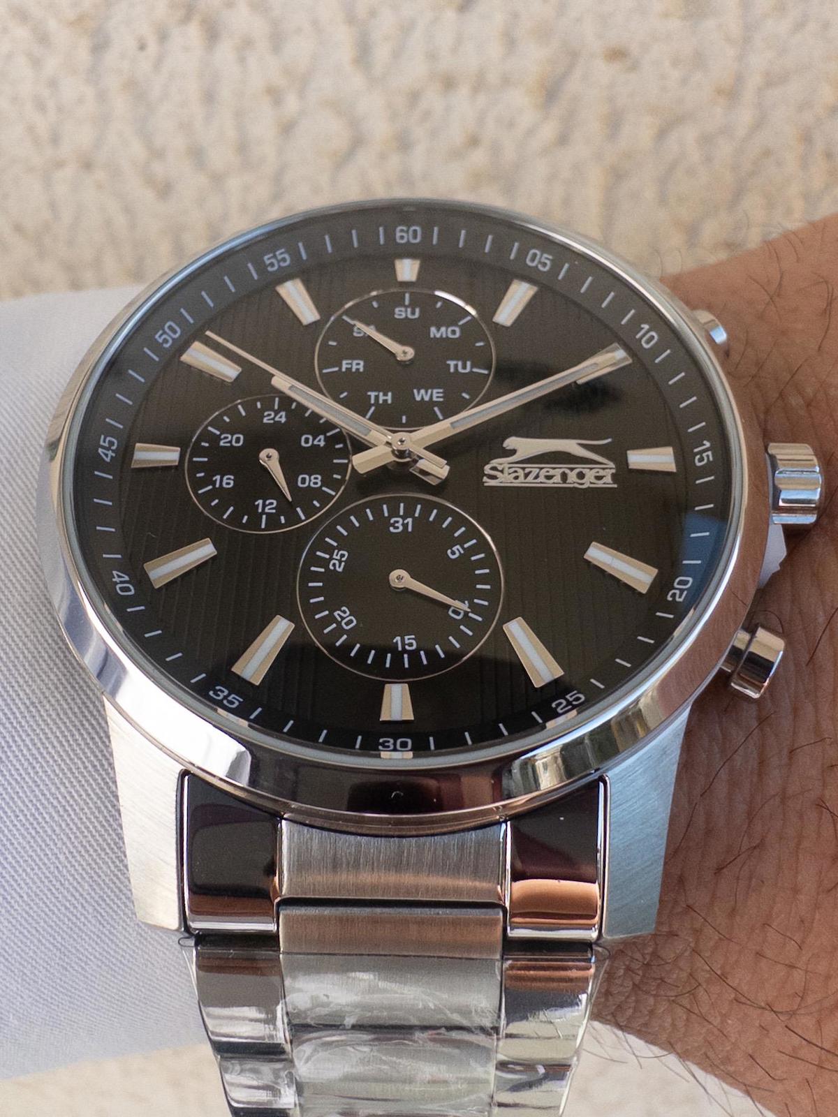 Slazenger SLR.LMG.2188.2.02 Takvimli 41-45 mm Çelik Kordon Analog Erkek Kol Saati