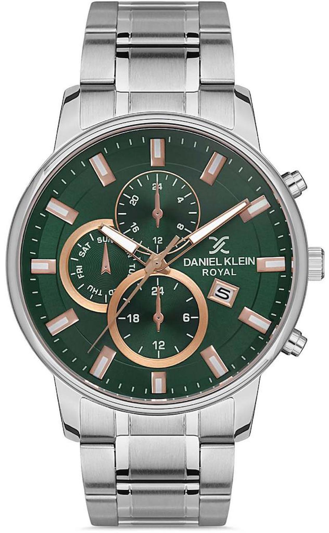 Daniel Klein DKE.1.10372.5 Takvimli 44 mm Metal Kordon Analog Erkek Kol Saati