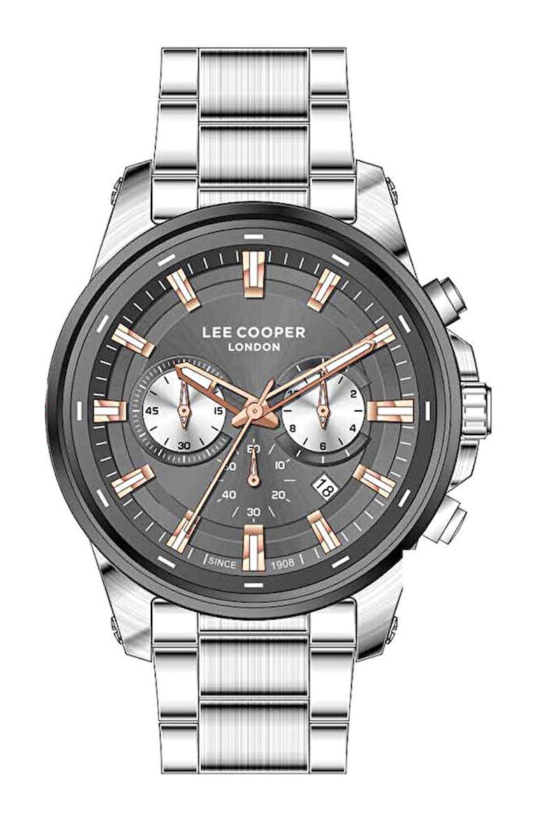 Lee Cooper LC07526.060 Takvimli 44 mm Çelik Kordon Analog Kol Saati