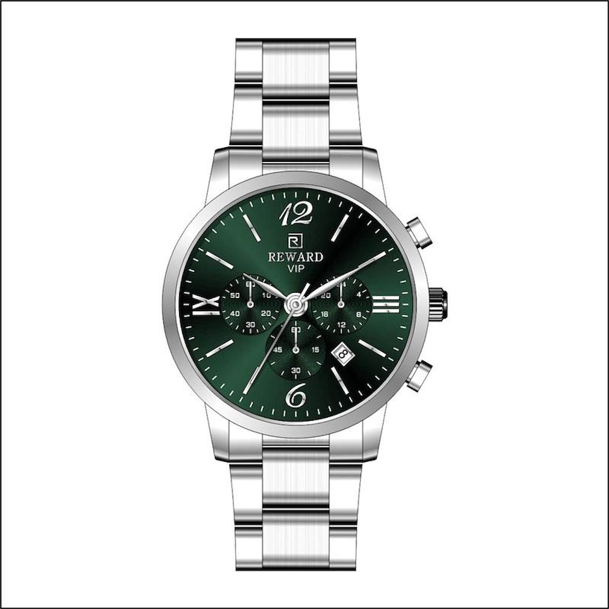 Reward A143391 Takvimli 45 mm Metal Kordon Analog Erkek Kol Saati