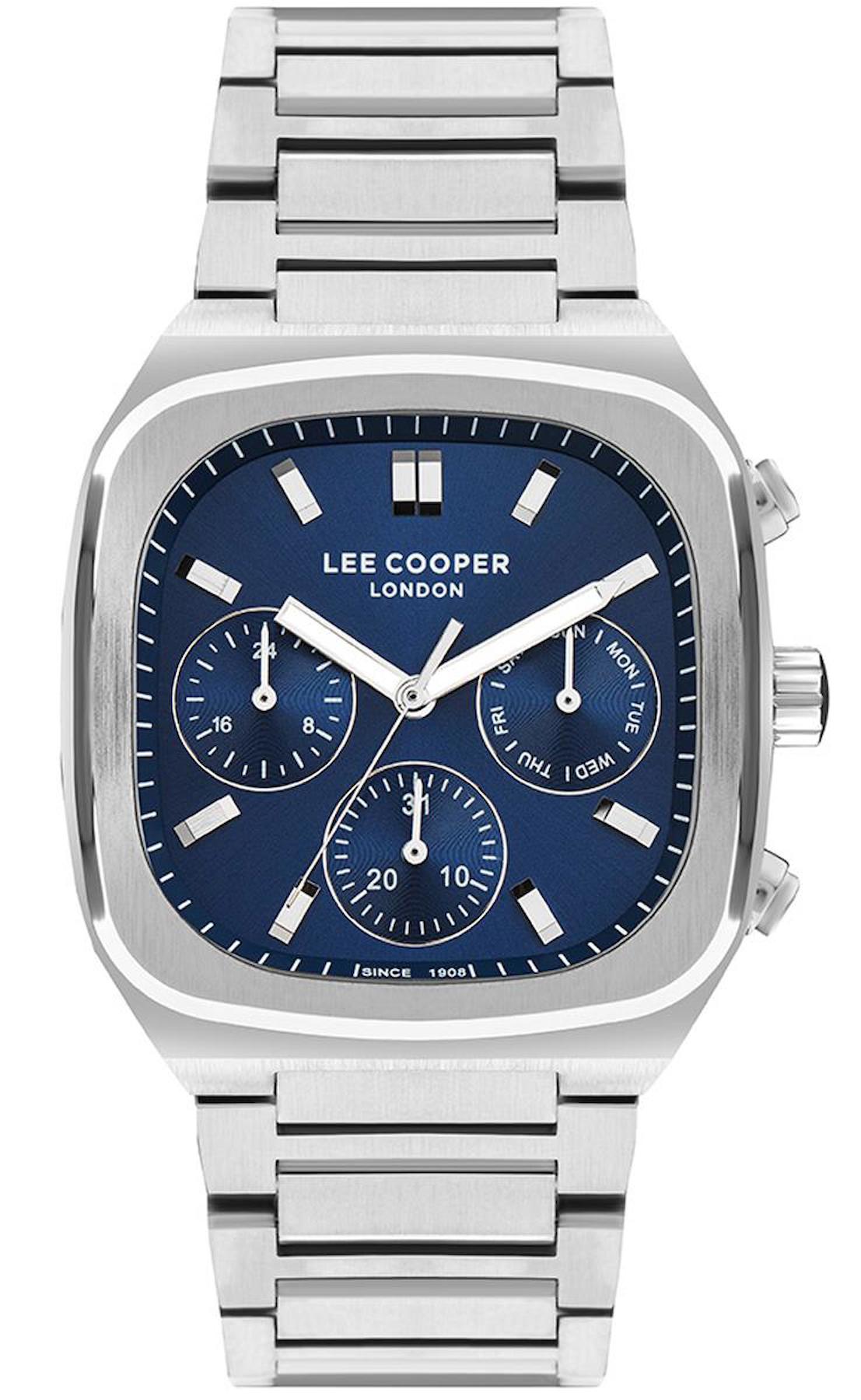 Lee Cooper LC07618.390 Takvimli Metal Kordon Analog Erkek Kol Saati