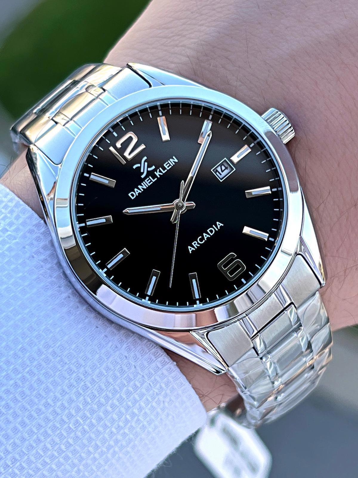 Daniel Klein DK.1.13691-6 Takvimli 42 mm Çelik Kordon Analog Erkek Kol Saati