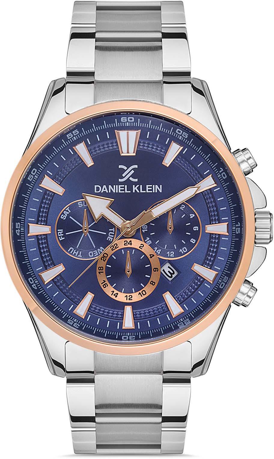 Daniel Klein DK.1.10119.5 Takvimli 44 mm Metal Kordon Analog Erkek Kol Saati