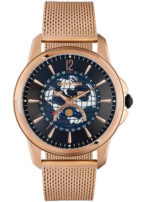 Quantum ADG866.450 Takvimli 40 mm Rose Gold Çelik Kordon Analog Erkek Kol Saati