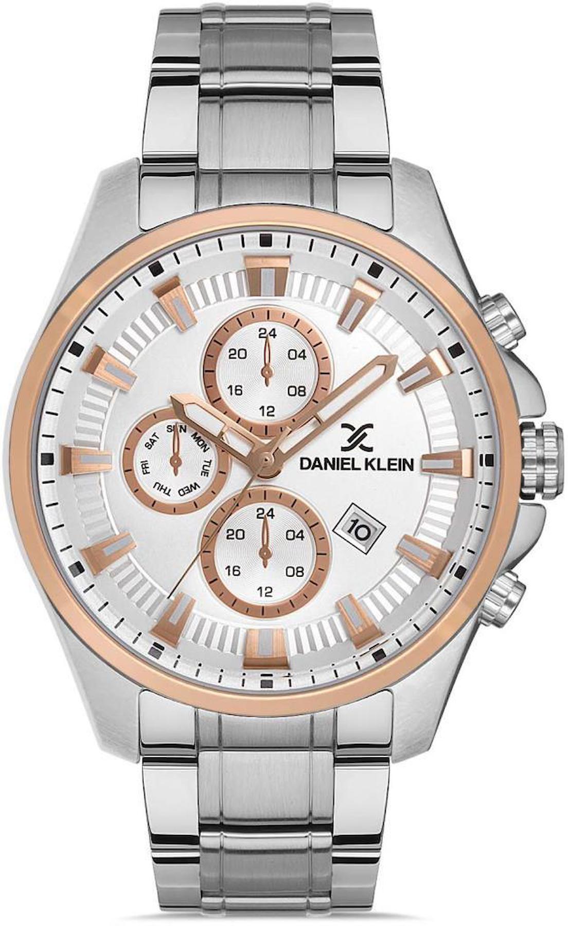 Daniel Klein DK102-EDK.1.10031-7 Takvimli 45 mm Metal Kordon Analog Erkek Kol Saati