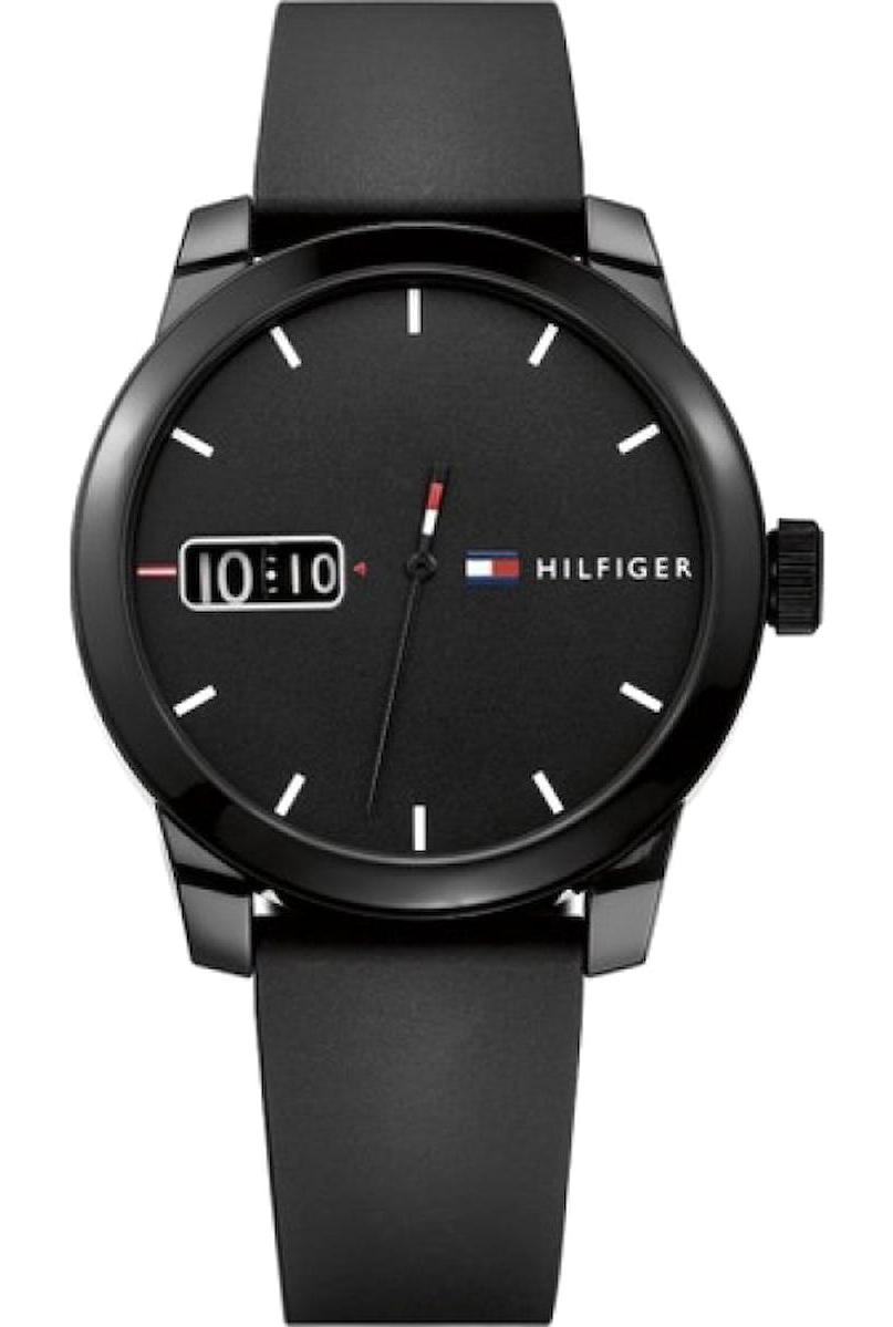 Tommy Hilfiger TH1791382 Takvimli 42 mm Siyah Silikon Kordon Analog Erkek Kol Saati