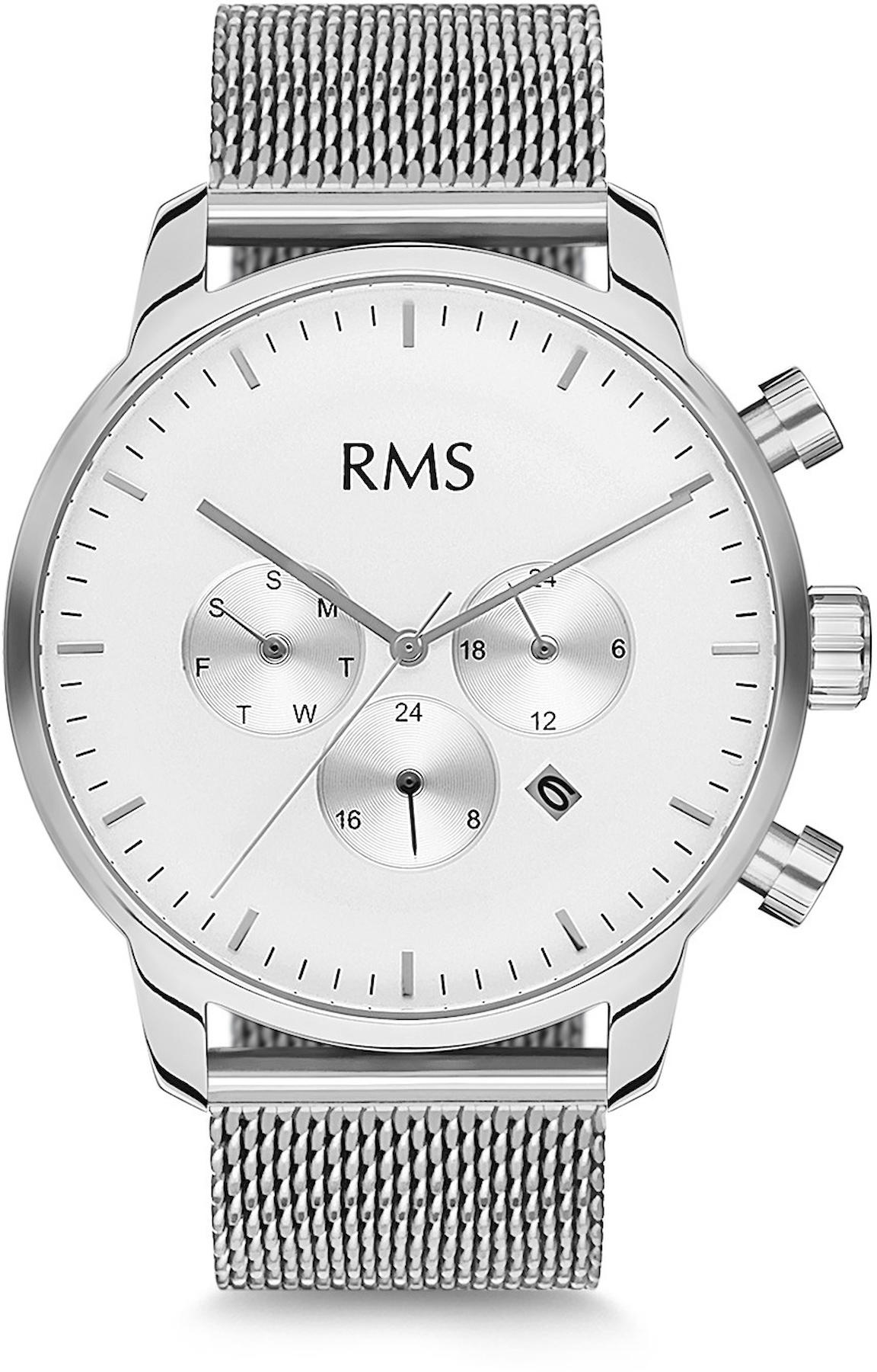 Romanson GR.1.AG1165.03 Takvimli 42 mm Gri Hasır Kordon Analog Kol Saati