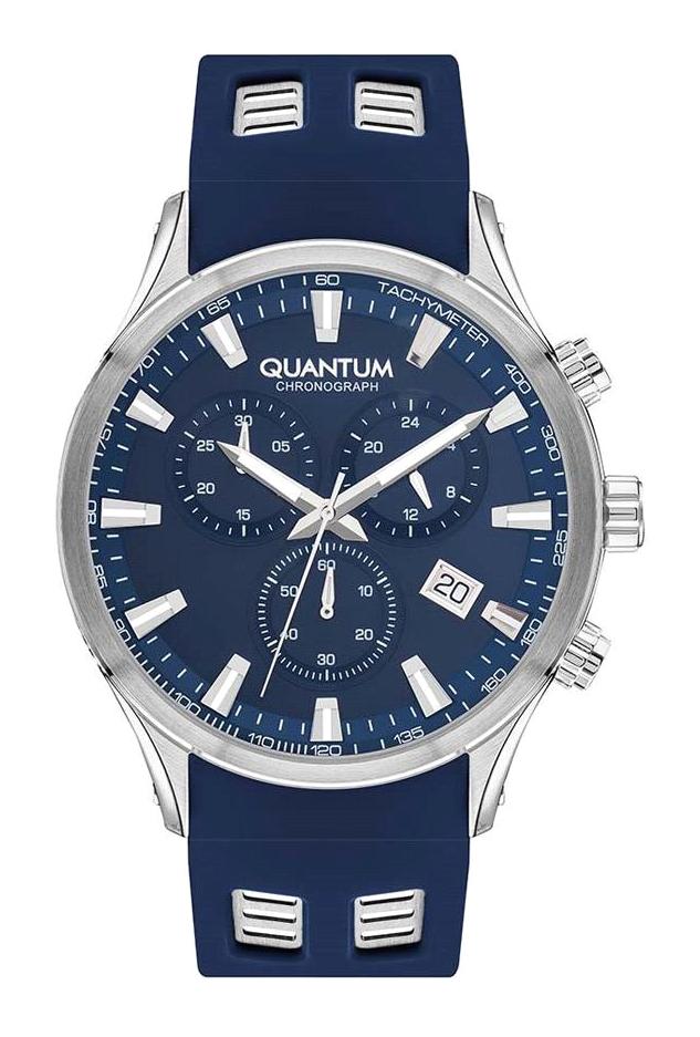 Quantum PWG1020.399 Takvimli 42 mm Lacivert Metal Kordon Analog Kol Saati
