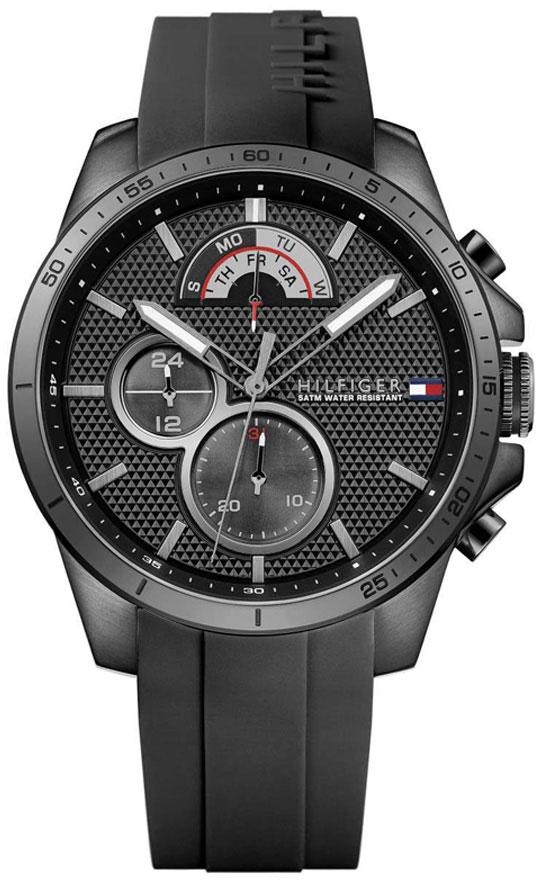 Tommy Hilfiger TH1791352 Takvimli 44 mm Siyah Silikon Kordon Analog Erkek Kol Saati
