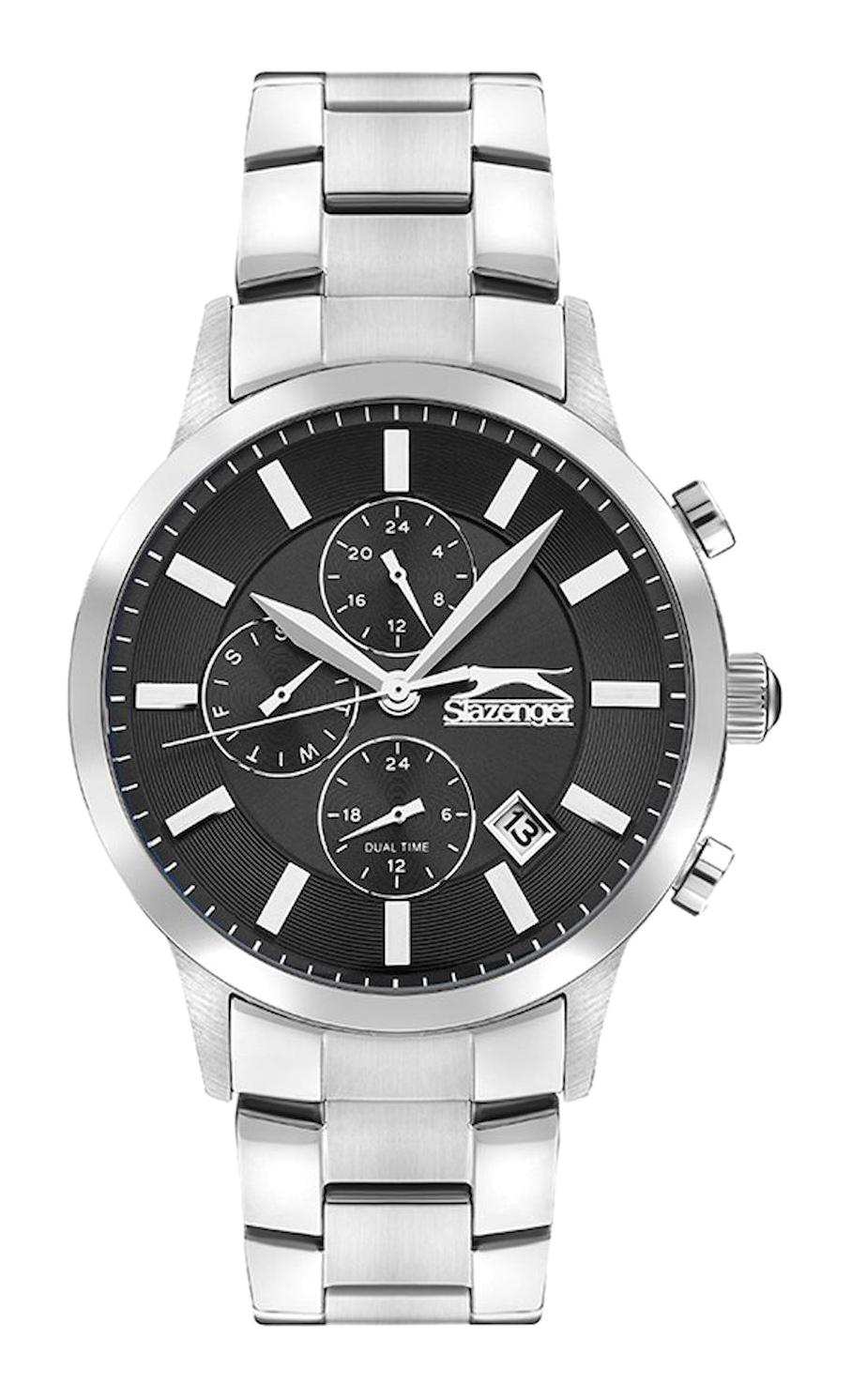 Slazenger SL.09.2264.2.05 Takvimli 45 mm Çelik Kordon Analog Erkek Kol Saati