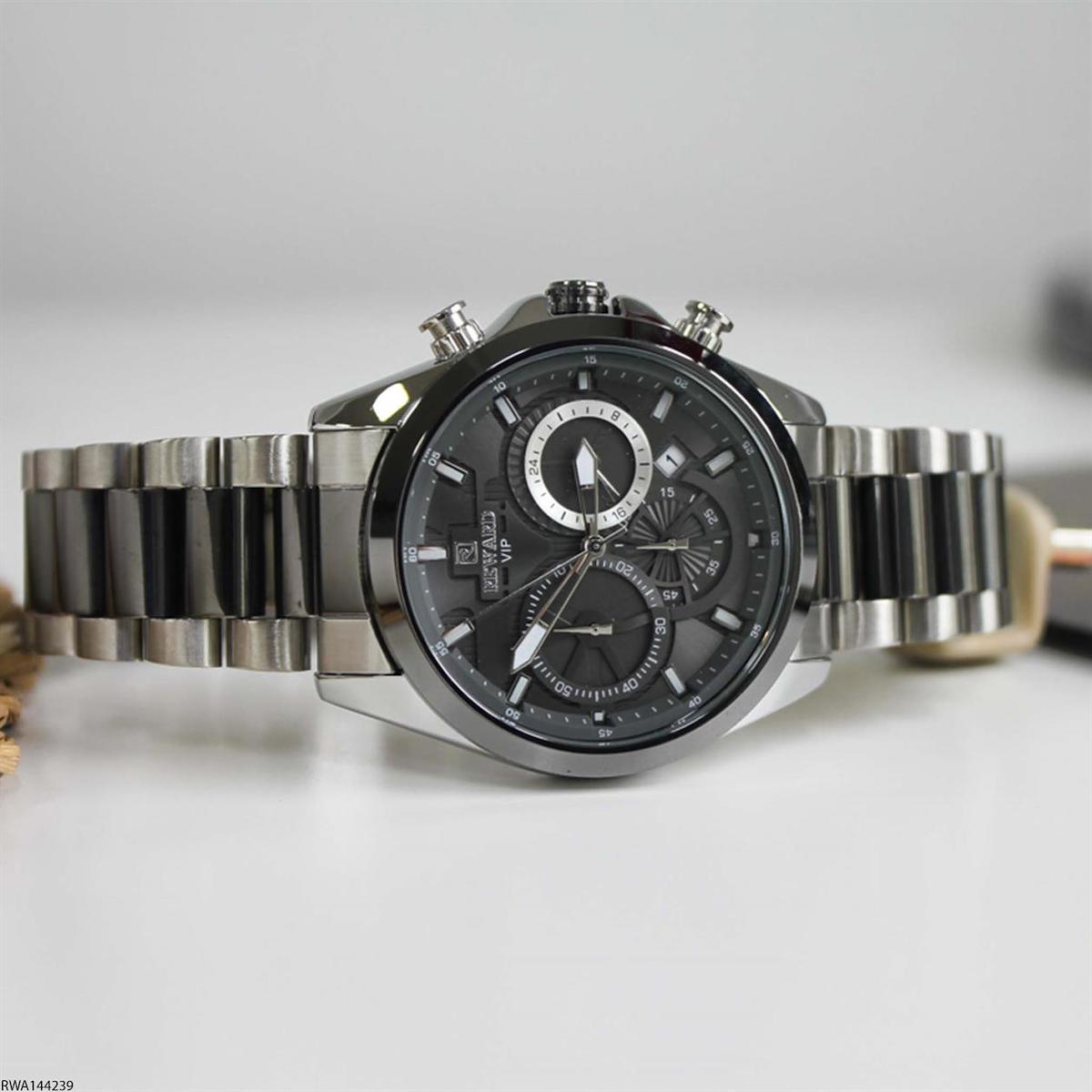 Reward RWA144239 Takvimli 44 mm Füme-Çelik Kordon Analog Erkek Kol Saati