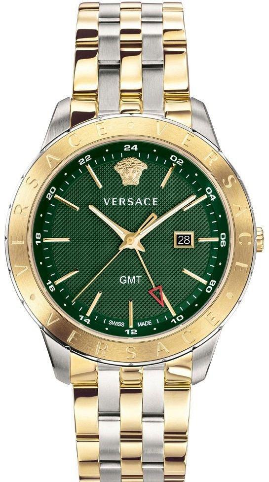 Versace VRSCVEBK00718 Takvimli 43 mm Altın-Çelik Kordon Analog Erkek Kol Saati