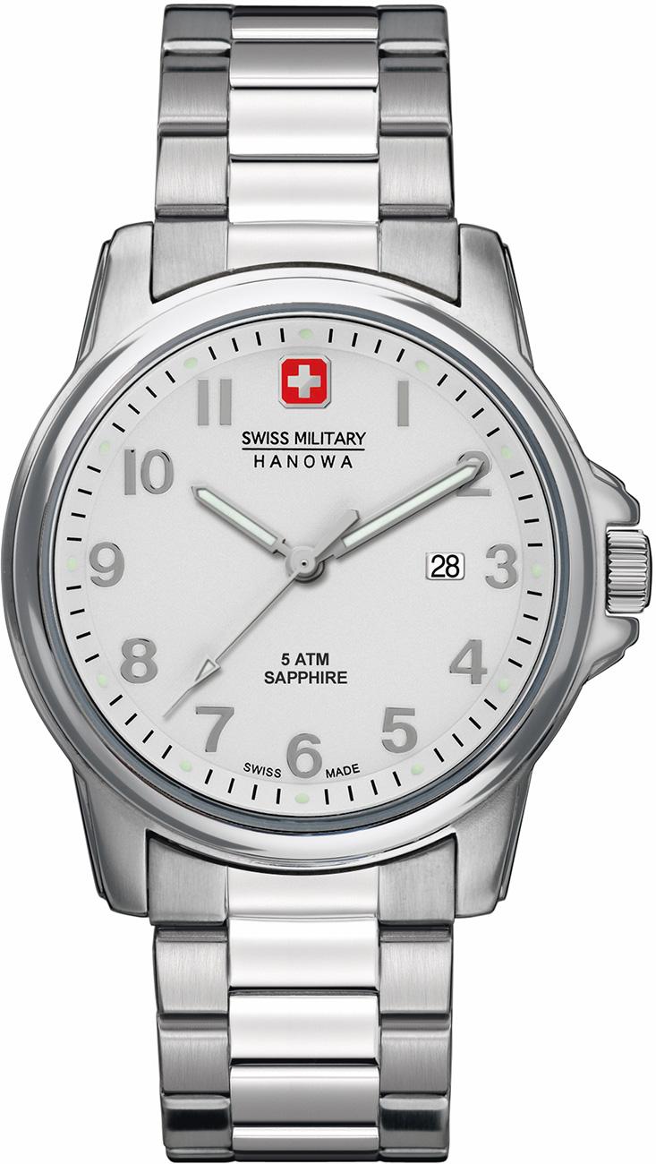 Swiss Military 06-5231.04.001 Takvimli 44 mm Beyaz-Çelik Kordon Analog Kol Saati