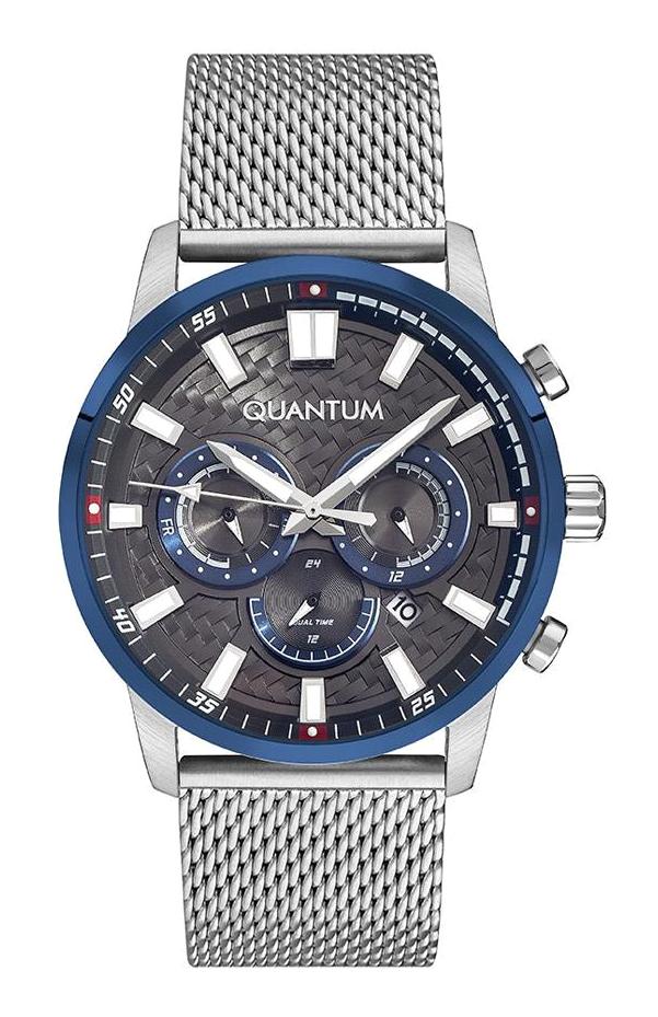 Quantum ADG1017.360 Takvimli 44 mm Çelik Kordon Analog Erkek Kol Saati