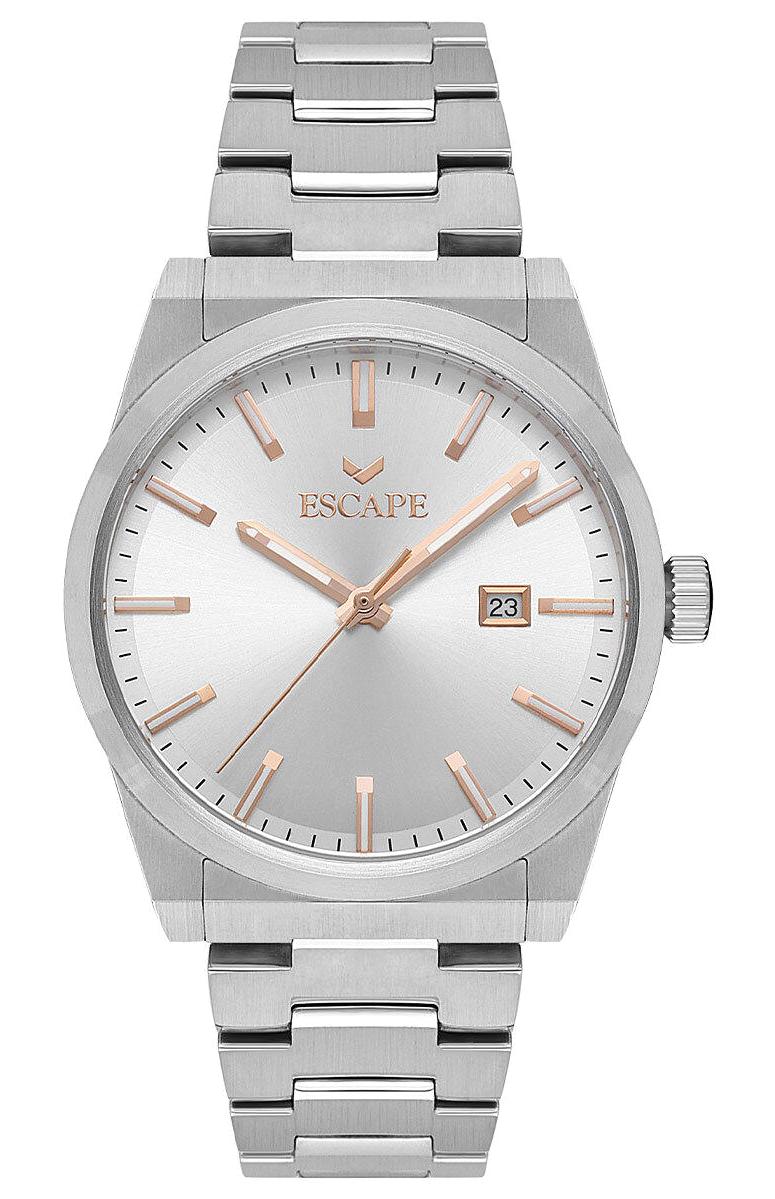 Escape ESCP103402 Takvimli 40 mm Çelik Kordon Analog Erkek Kol Saati