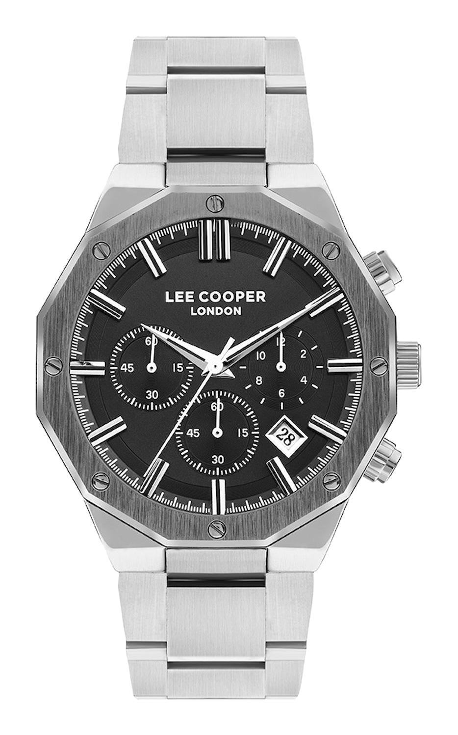 Lee Cooper LC07807.350 Takvimli 45 mm Çelik Kordon Analog Erkek Kol Saati