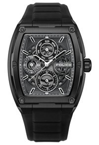 Police PEWJQ0004501 Takvimli 42 mm Siyah Silikon Kordon Analog Erkek Kol Saati