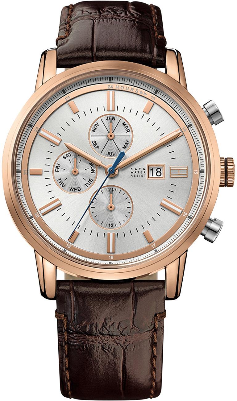 Tommy Hilfiger TH1791246 Takvimli 44 mm Kahverengi Deri Kordon Analog Kol Saati
