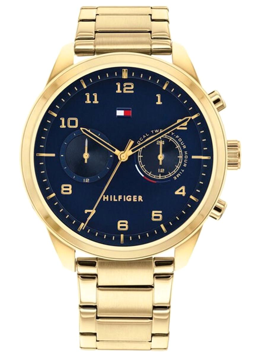 Tommy Hilfiger TH1791783 44 mm Altın Çelik Kordon Analog Erkek Kol Saati