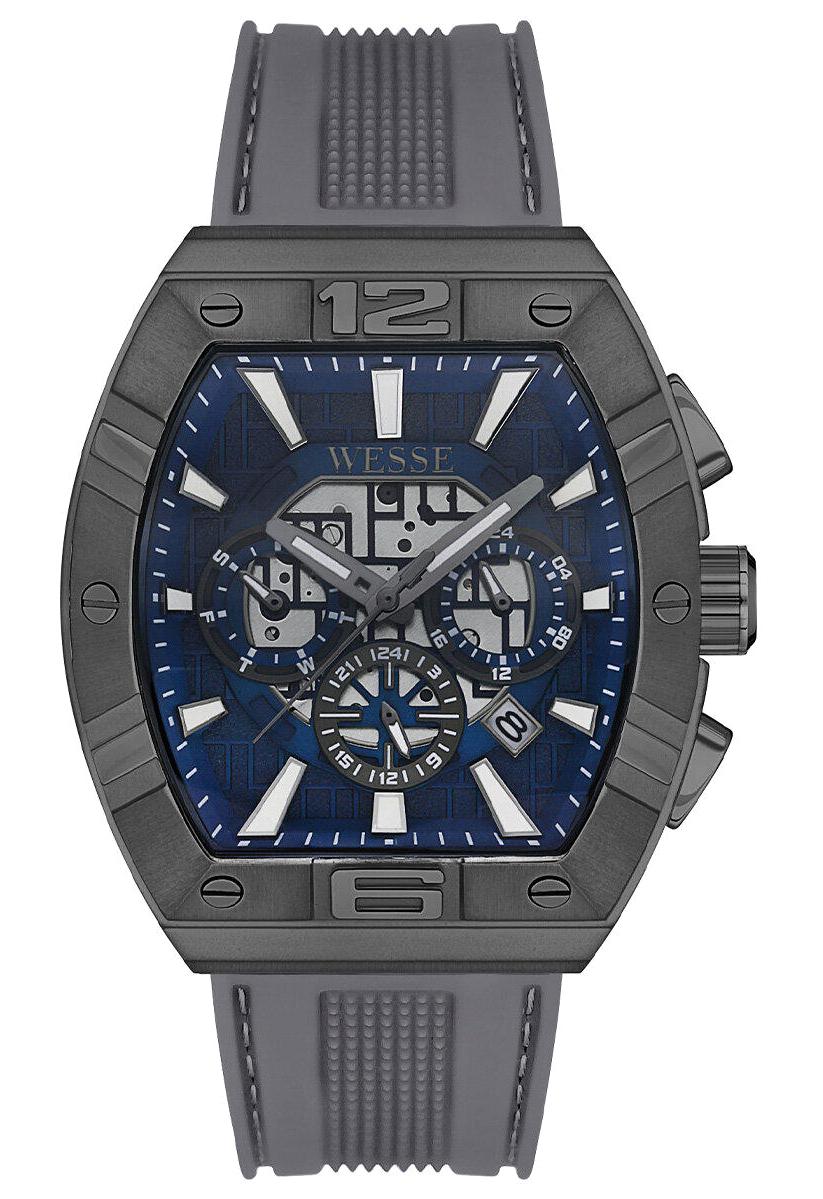 Wesse WWG402204 41 mm Füme Silikon Kordon Analog Erkek Kol Saati