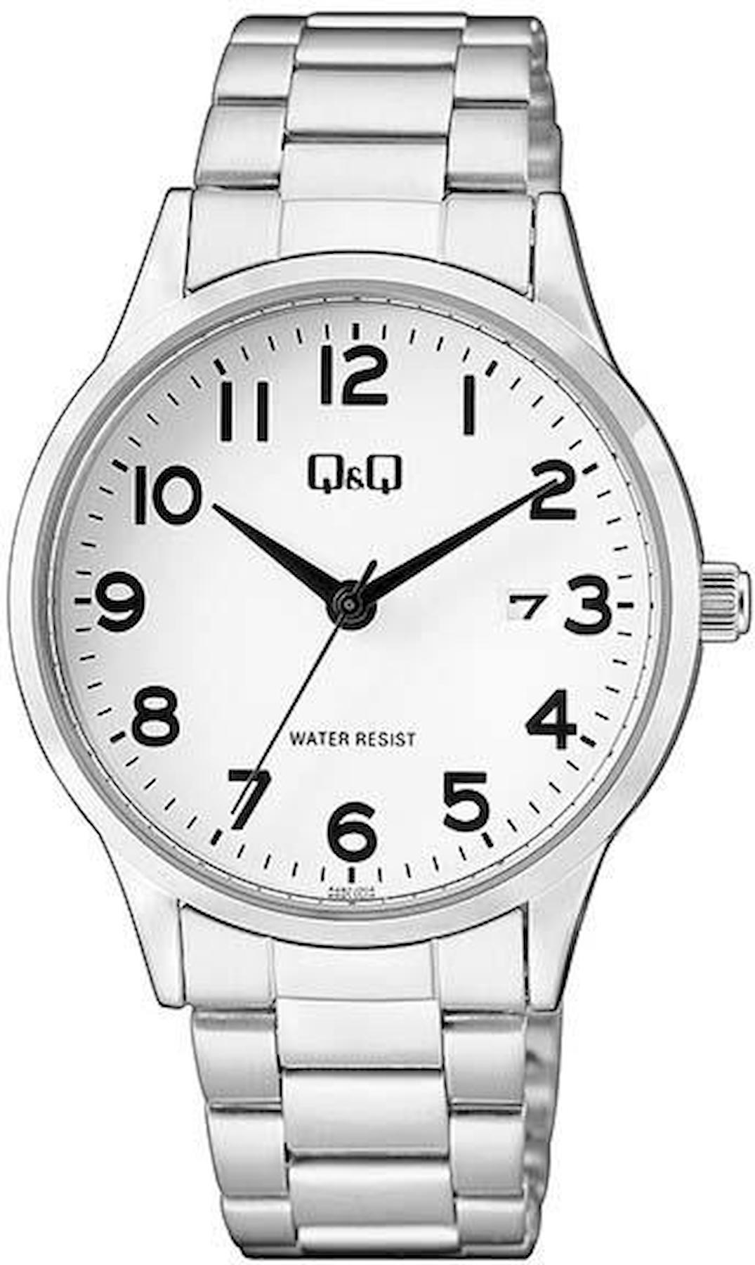 Q&Q A482J204Y Takvimli 40 mm Metal Kordon Analog Erkek Kol Saati