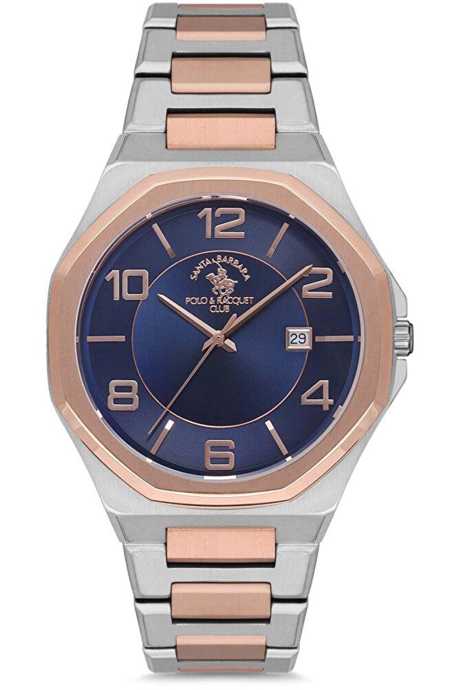 Santa Barbara Polo & Racquet Club SB.1.10195.2 Takvimli Metal Kordon Analog Erkek Kol Saati