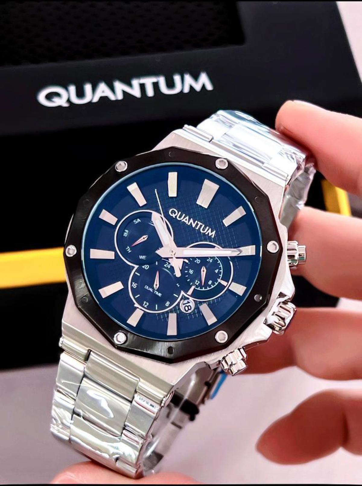 Quantum QUT.103 Su Geçirmez 41-45 mm Çelik Kordon Analog Kol Saati