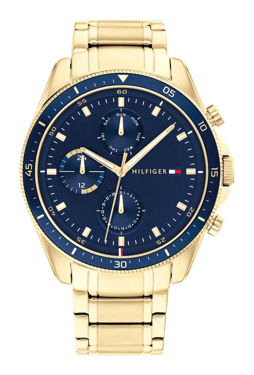 Tommy Hilfiger TH1791834 Takvimli 44 mm Altın Çelik Kordon Analog Erkek Kol Saati