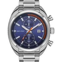 Northwest NW-2103-C Takvimli 45 mm Çelik Kordon Analog Erkek Kol Saati