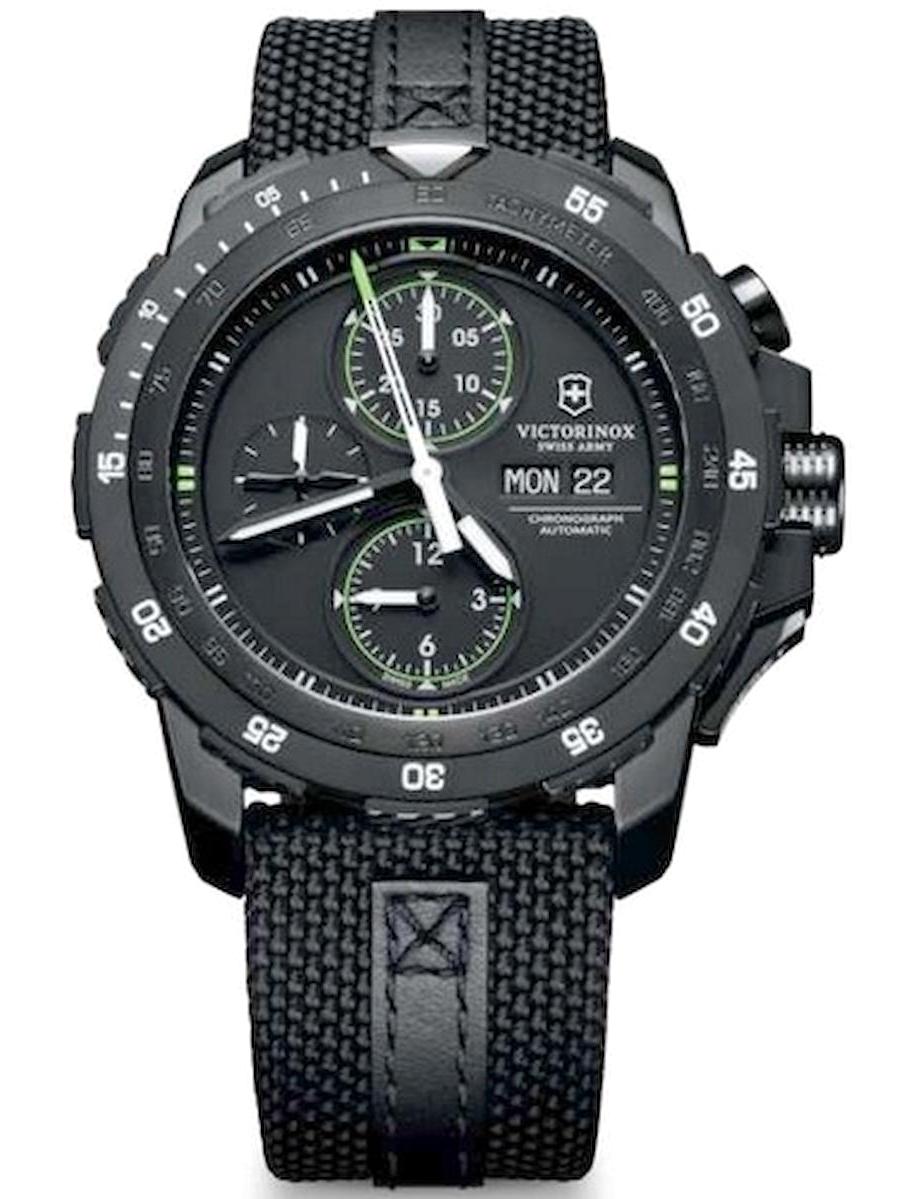 Victorinox Swiss Army 241527 Pusulalı Takvimli 45 mm Siyah Deri Kordon Analog Kol Saati