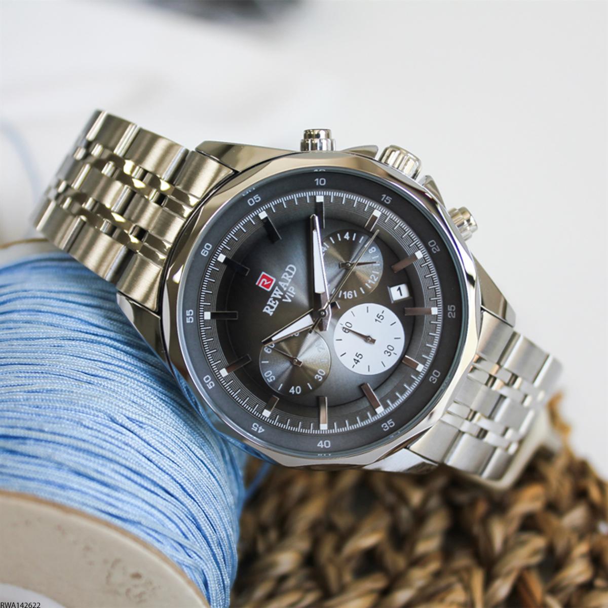 Reward RWA142622 Takvimli 45 mm Metal Kordon Analog Erkek Kol Saati