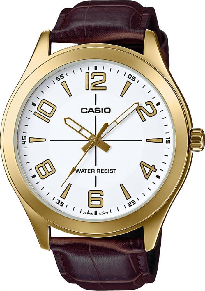 Casio MTP-VX01GL-7B Kahverengi Deri Kordon Analog Kol Saati