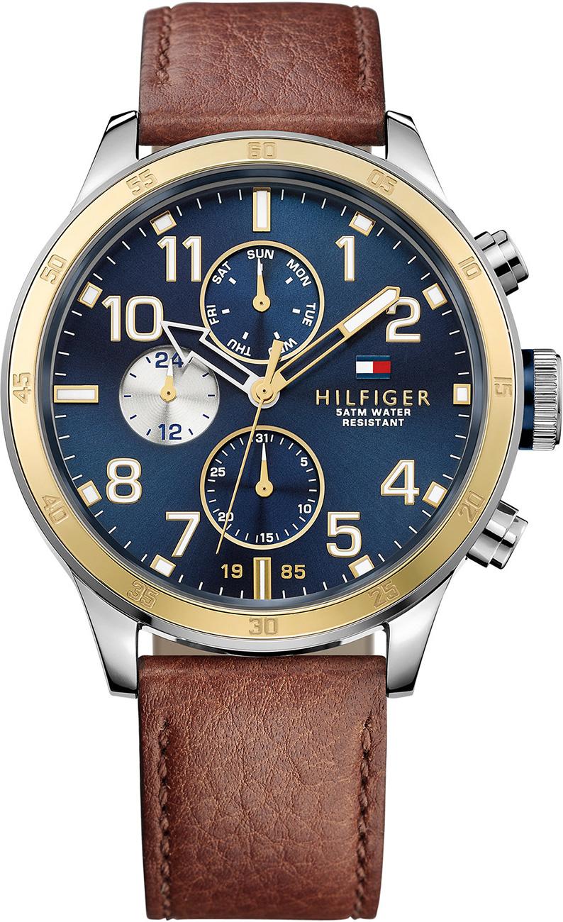 Tommy Hilfiger TH1791137 Takvimli 45 mm Kahverengi Deri Kordon Analog Erkek Kol Saati
