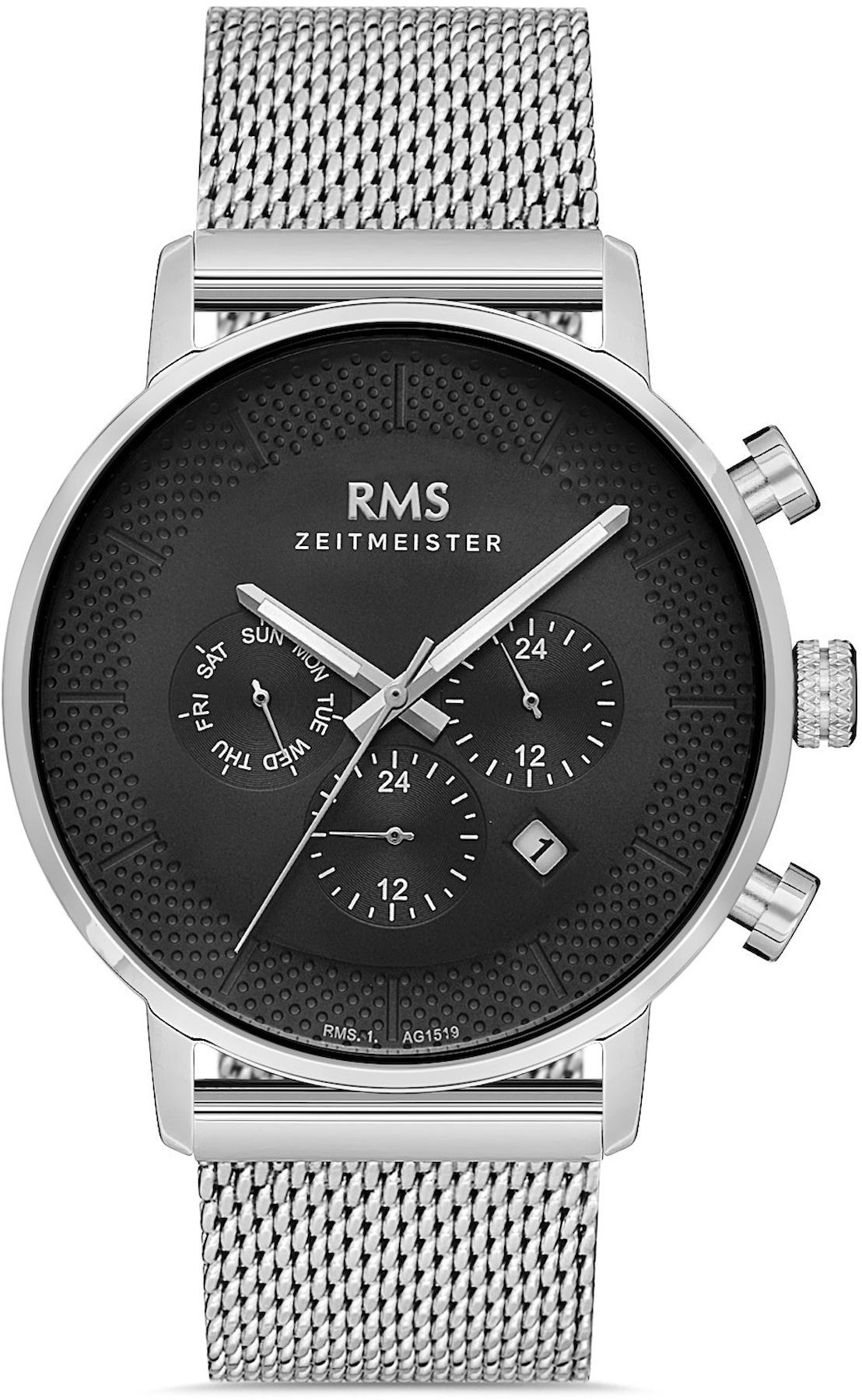Romanson RMS.1.AG1519.02 Takvimli 42 mm Çelik Kordon Analog Kol Saati