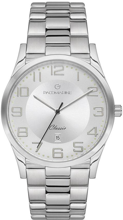 Pacomarine PM.51206.07 Takvimli 42 mm Çelik Kordon Analog Kol Saati