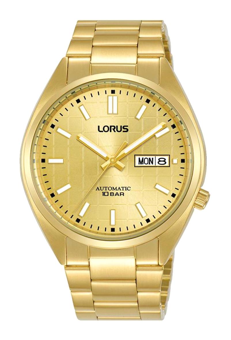 Lorus RL498AX9 Takvimli 44 mm Sarı Çelik Kordon Analog Erkek Kol Saati