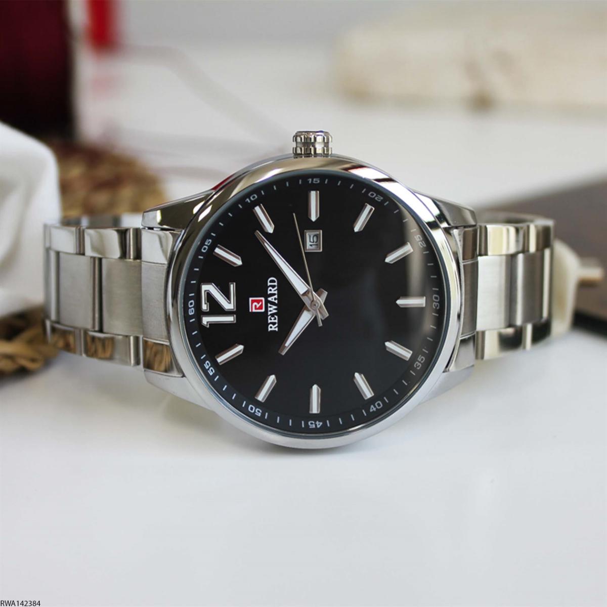 Reward RWA142384 Takvimli 44 mm Metal Kordon Analog Erkek Kol Saati