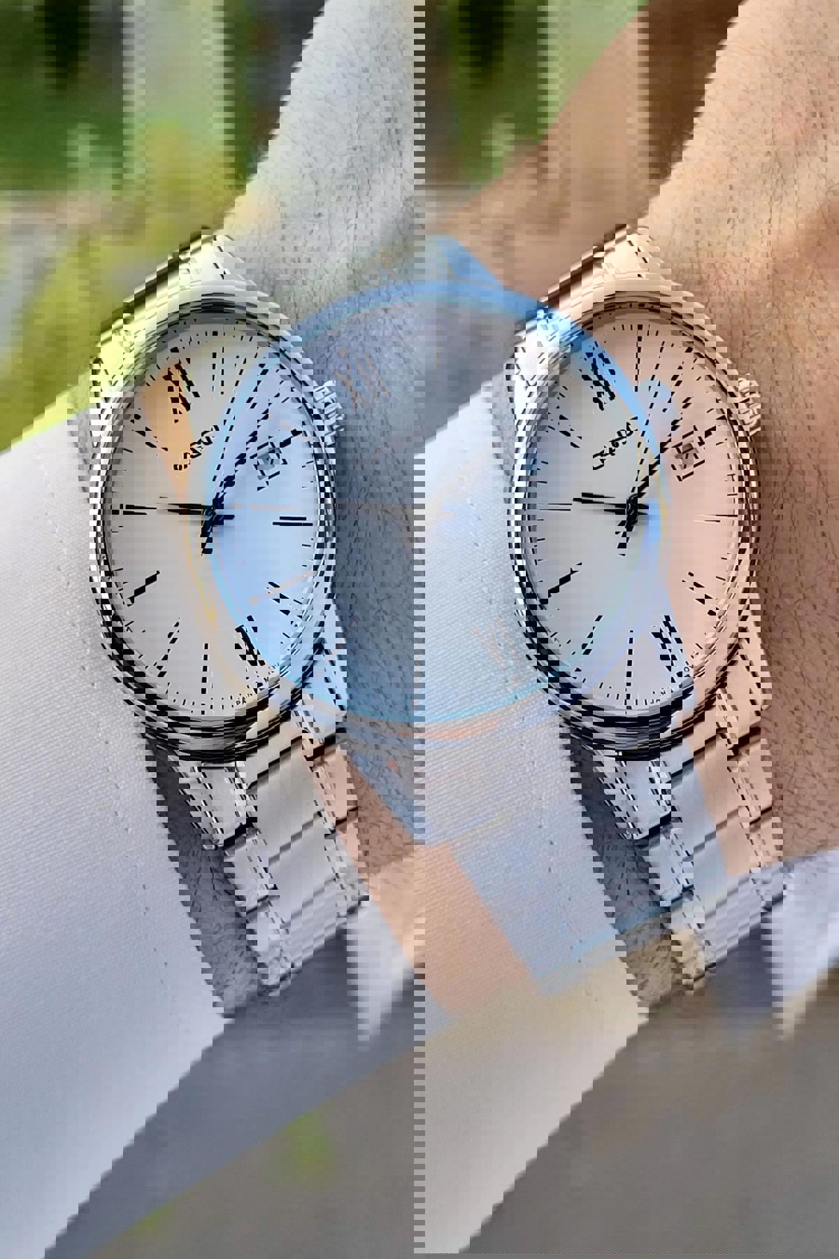 Casio CSISTE53 Takvimli Çelik Kordon Analog Erkek Kol Saati