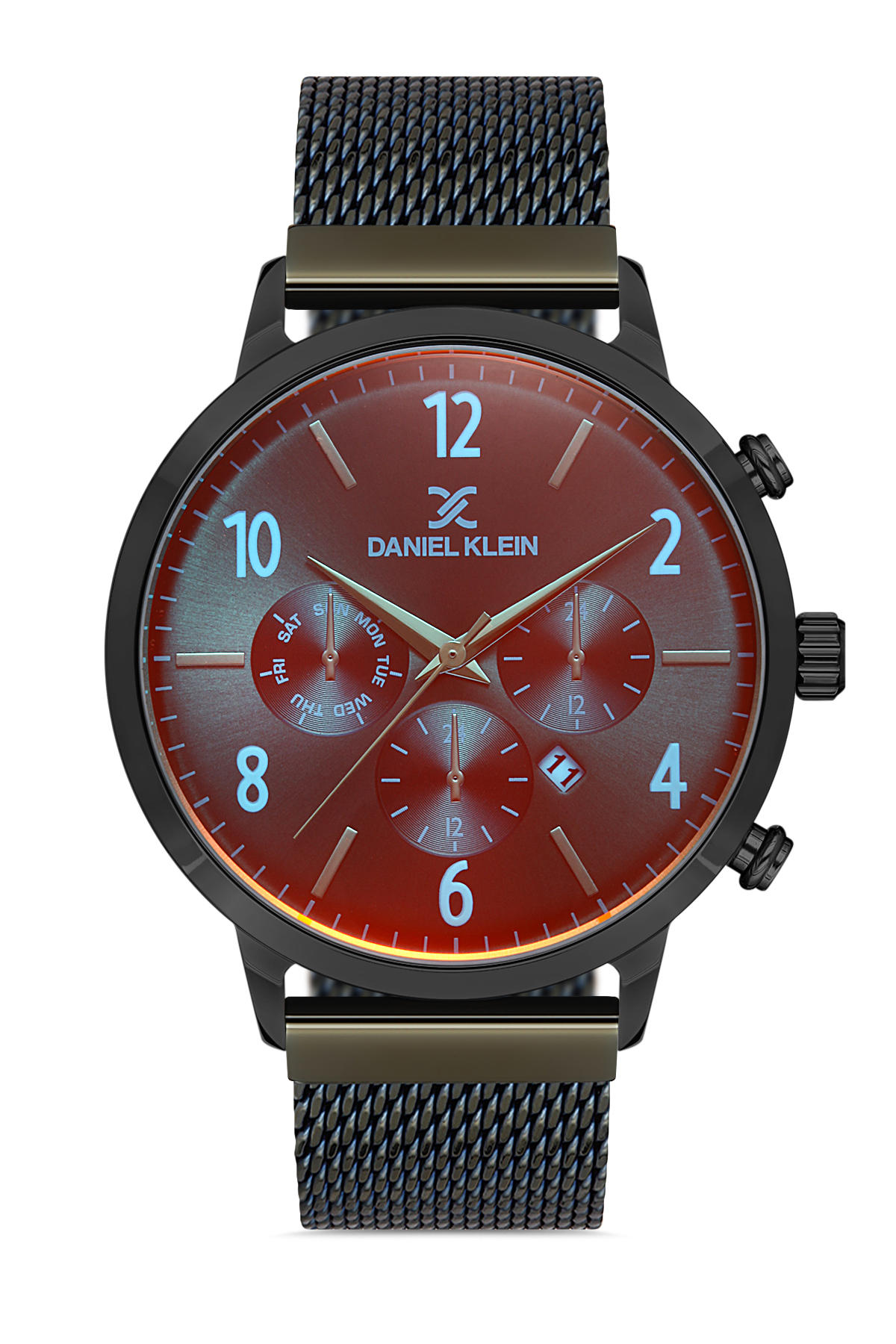 Daniel Klein DKM011814I-03 Takvimli 45 mm Siyah Çelik Kordon Analog Erkek Kol Saati