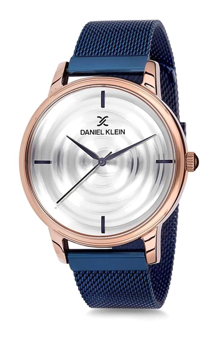 Daniel Klein DK012226E-05 Takvimli Lacivert Çelik Kordon Analog Erkek Kol Saati