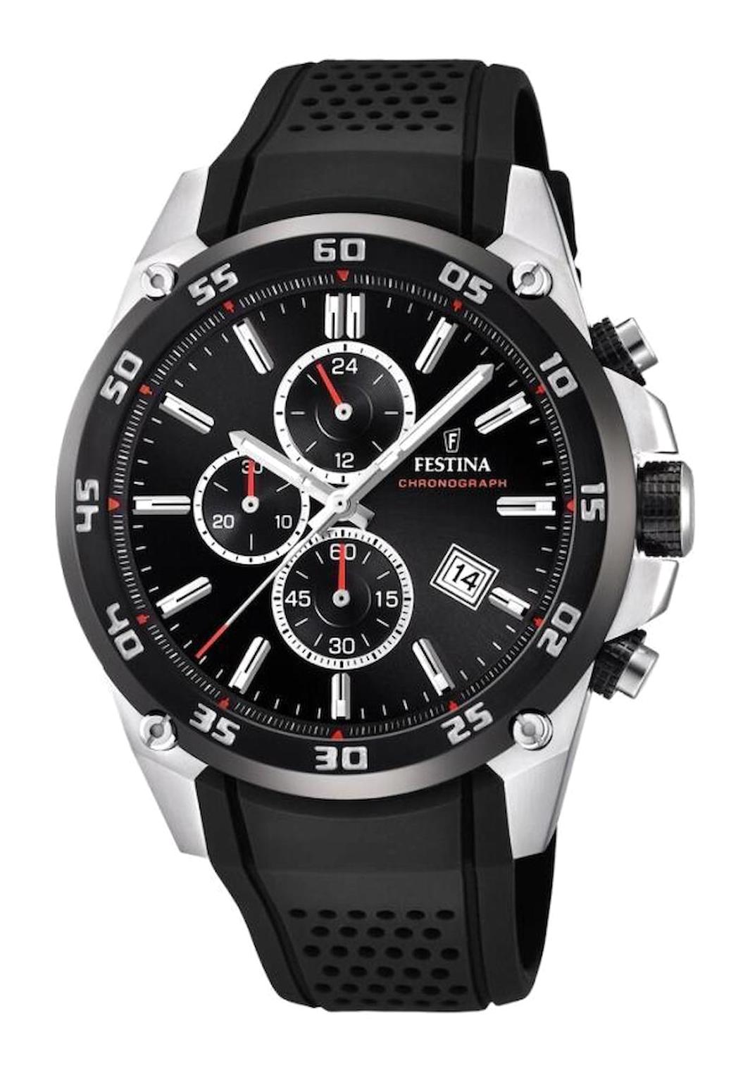 Festina F20330/5 Takvimli 46 mm Siyah Silikon Kordon Analog Erkek Kol Saati