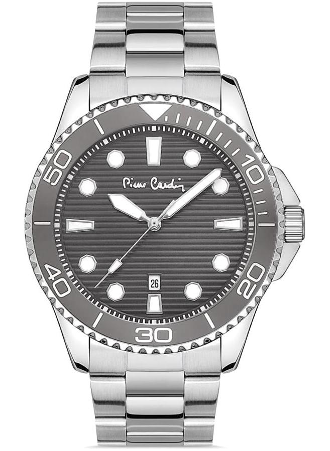 Pierre Cardin PC800311F04 Takvimli Çelik Kordon Analog Erkek Kol Saati